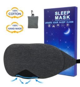 Sleep Mask Fast Sleeping Eye Mask Eyeshade Cover Shade Patch Women Men Soft Portable Blindfold Travel Slaapmasker - Black