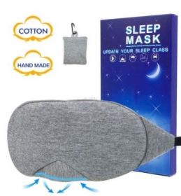 Sleep Mask Fast Sleeping Eye Mask Eyeshade Cover Shade Patch Women Men Soft Portable Blindfold Travel Slaapmasker - Grey