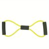 8-shaped Yoga Elastic Tension Band For Men Women Home Gym Pilates Fitness, Arm Back Shoulder Training Resistance Band, Yoga Stretch Belt - Yellow