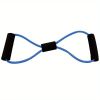 8-shaped Yoga Elastic Tension Band For Men Women Home Gym Pilates Fitness, Arm Back Shoulder Training Resistance Band, Yoga Stretch Belt - Blue