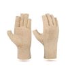 1pair Compression Arthritis Gloves Pain Relief Gloves ( Buy A Size Up ) - Khaki - S