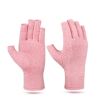 1pair Compression Arthritis Gloves Pain Relief Gloves ( Buy A Size Up ) - Pink - L