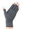 1pair Compression Arthritis Gloves Pain Relief Gloves ( Buy A Size Up ) - Gray - S