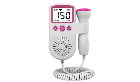 Baby Heartbeat Monitor Pregnancy Doppler Fetal Monitor for Pregnancy Heartbeat - Pink