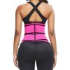 Modeling strap Neoprene Sauna Waist Trainer Corset Sweat Belt for Women Weight Loss Compression Trimmer Tummy Control Strap - PINK - L