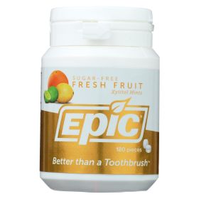 Epic Dental - Xylitol Mints - Fruit Xylitol Bottle - 180 Ct - Default