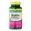 Spring Valley Biotin Hair/Skin/Nails Health Dietary Supplement Softgels, 10,000 mcg, 120 Count - Spring Valley