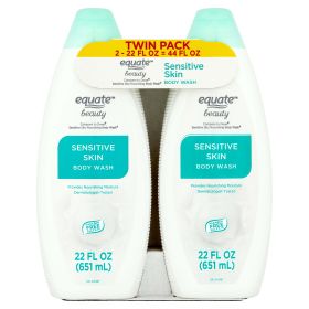 Equate Sensitive Skin Body Wash,  22 fl oz, 2 Pack - Equate