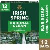 Irish Spring Bar Soap for Men, Original Clean Mens Bar Soap, 12 Pack, 3.7 oz - Irish Spring