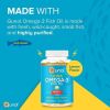 Qunol Mini Omega-3 Fish Oil Supplement (180 count) Heart Health Support with 1000mg Wild Caught Omega-3 Fatty Acids (Including EPA & DHA) - Qunol