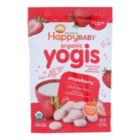 Happy Baby Happy Yogis Organic Superfoods Yogurt And Fruit Snacks Strawberry - 1 Oz - Case Of 8 - Default