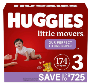 Huggies Little Movers Perfect Fitting Diapers - 3 - 174 ct. (16-28 lb.)