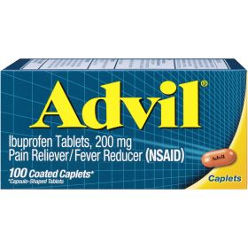 Advil Pain and Headache Reliever Ibuprofen Caplets;  200 mg;  100 Count - Advil