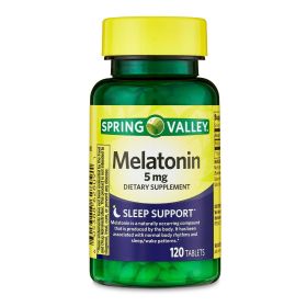 Spring Valley Melatonin Tablets Dietary Supplement;  5 mg;  120 Count - Spring Valley