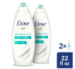 Dove Body Wash Hypoallergenic and Sulfate Free Body Wash Sensitive Skin 22 oz 2 Count - Dove