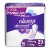 Always Discreet Incontinence Long Pads Heavy Absorbency 39 Ct - Always