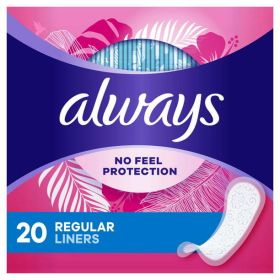 Always Thin Daily Liners for Women Unscented;  20 Ct - Always