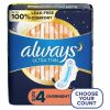 Always Ultra Thin Overnight Pads with Wings;  Size 4 Overnight 36 Count - Always