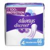 Always Discreet Incontinence Pads for Women;  Moderate 66 Count - Always