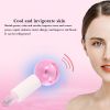 2Pcs/Box Beauty Ice Therapy Face Massage Ball Cool Compress Globes Hockey Facial Massager Crystal Glasses Ball Skin Care Tools - Pink