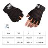 Gloves Weight Exercises Half Finger Lifting Gloves Body Building Training Sport Gym Fitness Gloves for Men Women - Blue - L