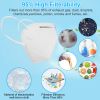 10 PCS Disposable KN95 Mask FFP2 Soft Breathable Protective Mask 95% Filtration Safety Masks - White