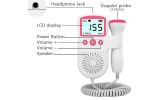 Baby Heartbeat Monitor Pregnancy Doppler Fetal Monitor for Pregnancy Heartbeat - Pink