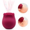 Mini Flower Women USB Charging G Spot Stimulator Quiet Vibrating Waterproof Electric Rose Vibrate Massaging Simulator for Pleasure, Tshirt - red