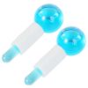 2Pcs/Box Beauty Ice Therapy Face Massage Ball Cool Compress Globes Hockey Facial Massager Crystal Glasses Ball Skin Care Tools - Pink