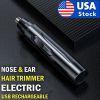 Electric Nose Ear Hair Trimmer Eyebrow Shaver Nose Hair Clipper Groomer For MEN - Black - Clipper