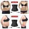 Modeling strap Neoprene Sauna Waist Trainer Corset Sweat Belt for Women Weight Loss Compression Trimmer Tummy Control Strap - black - S