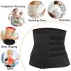 Modeling strap Neoprene Sauna Waist Trainer Corset Sweat Belt for Women Weight Loss Compression Trimmer Tummy Control Strap - black - S