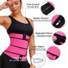 Modeling strap Neoprene Sauna Waist Trainer Corset Sweat Belt for Women Weight Loss Compression Trimmer Tummy Control Strap - black - XL