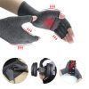 1pair Compression Arthritis Gloves Pain Relief Gloves ( Buy A Size Up ) - Black - S