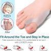 2pcs Soft Big Toe Corrector; Bunion Protector For Men And Women - White