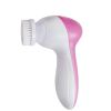 5 In 1 Deep Clean Electric Facial Cleaner Face Skin Care Brush Massager - Pink