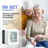 Blood Pressure Monitor Wrist Bp Monitor Large LCD Display Adjustable Wrist Cuff 5.31-7.68inch Automatic 90x2 Sets Memory For Home Use - CJGR1460989