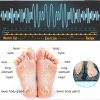 EMS Foot Massager Pad Reflexology Foot Acupoint Massage Muscle Stimulation Improve Blood Circulation Relief Pain USB Rechargeabl - Black