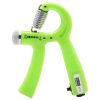 1pc Hand Grip Strength Trainer; Adjustable Resistance Non-Slip Gripper - Green (Smart Counting Model)