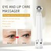 Eye Massager Facial Massager Rechargeable Skin Lifting Machine For Relax Eye Dark Circles, Eye Bags, Wrinkles, Puffiness Under Eyes, White - Gold