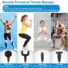 Percussion Massage Gun Rechargeable Deep Tissue Vibration Massager Handheld Leg Body Cordless Massager - US