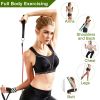 11Pcs Resistance Bands Set Fitness Workout Tubes Exercise Tube Bands Up to 100lbs - Multi-Color