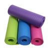 Non-slip NBR Exercise Mat For Yoga Pilates; Home Fitness Accessories - Pink