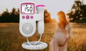 Baby Heartbeat Monitor Pregnancy Doppler Fetal Monitor for Pregnancy Heartbeat - Pink