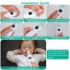 Rechargeable Baby Nose Cleaner with Soothing Music Mucus Snot Booger Cleaner Anti-Backflow for Baby Infant 3 Intensity - Green