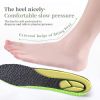 Sports Shock Absorption Insole Green PU Memory Foam Breathable Arch Support Orthopedic Shoes Pad Men Women Feet Care Shoes Pad - EU43-44(270mm)