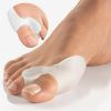 2pcs Soft Big Toe Corrector; Bunion Protector For Men And Women - White