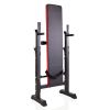 Adjustable Folding Multifunctional Workout Station Adjustable Workout Bench with Squat Rack - balck red XH - black and red